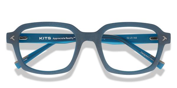 KITS Remy - Matte Transparent Teal, Acetate, D Frame frame