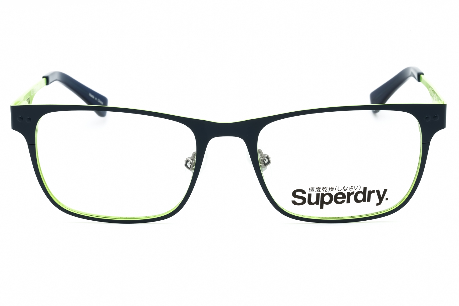 Superdry SDO-MASON - Navy/lime, Metal, Rectangle frame