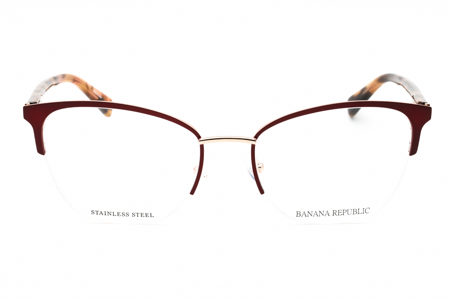 Banana Republic BR 223 - Burgundy Gold, Metal, Cat Eye frame