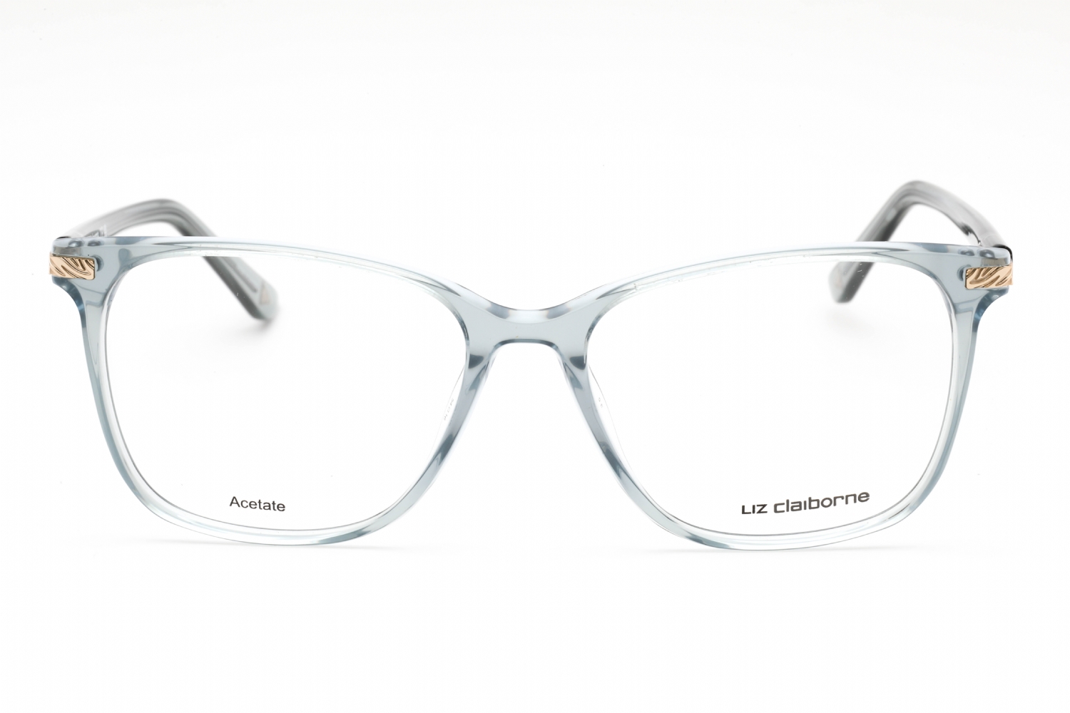 Liz Claiborne L 669 - Azure Crystal, Plastic, Rectangle frame