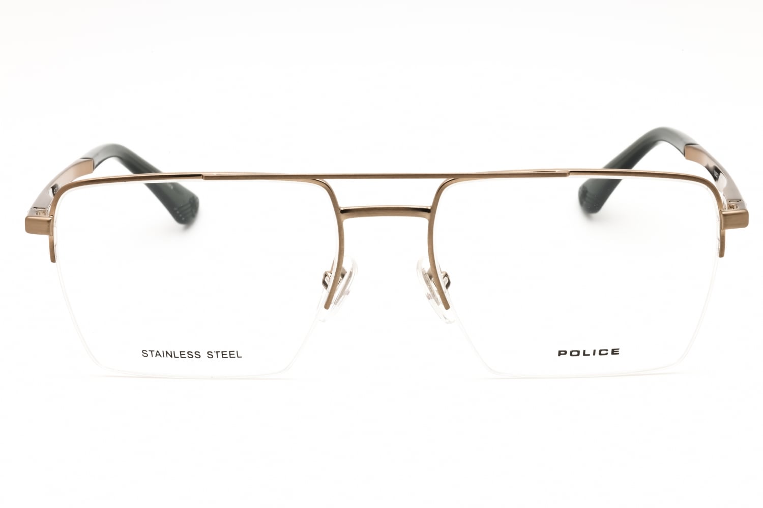 Police VPLG71 - Shiny Glossed Bronze, Metal, Rectangle frame