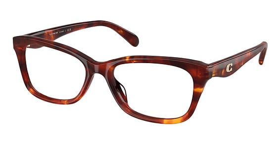 COACH HC6285F - Walnut Tortoise, Plastic, Oval frame