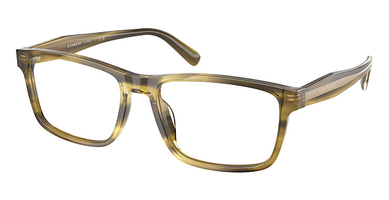 COACH HC6292U - Striated Olive, Plastic, Rectangle frame