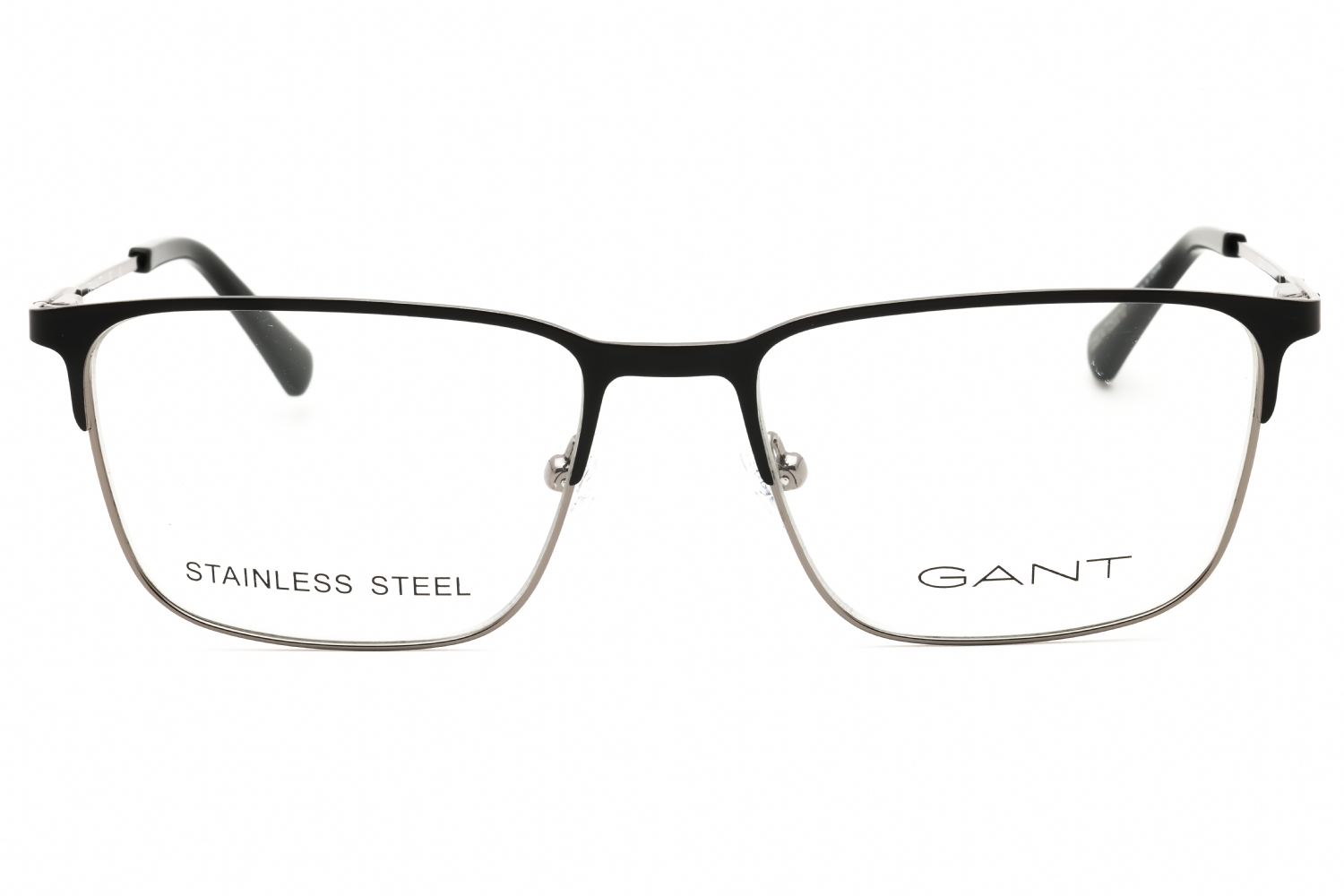 Gant GA3241 - Matte Black ON Dark Ruthenium Silver, Metal, Rectangle frame