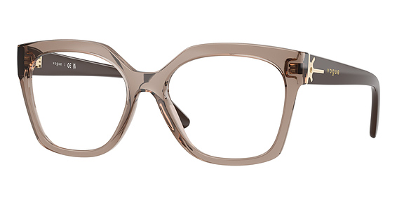 Vogue VO5691 - Transparent Brown, Acetate, Rectangle frame
