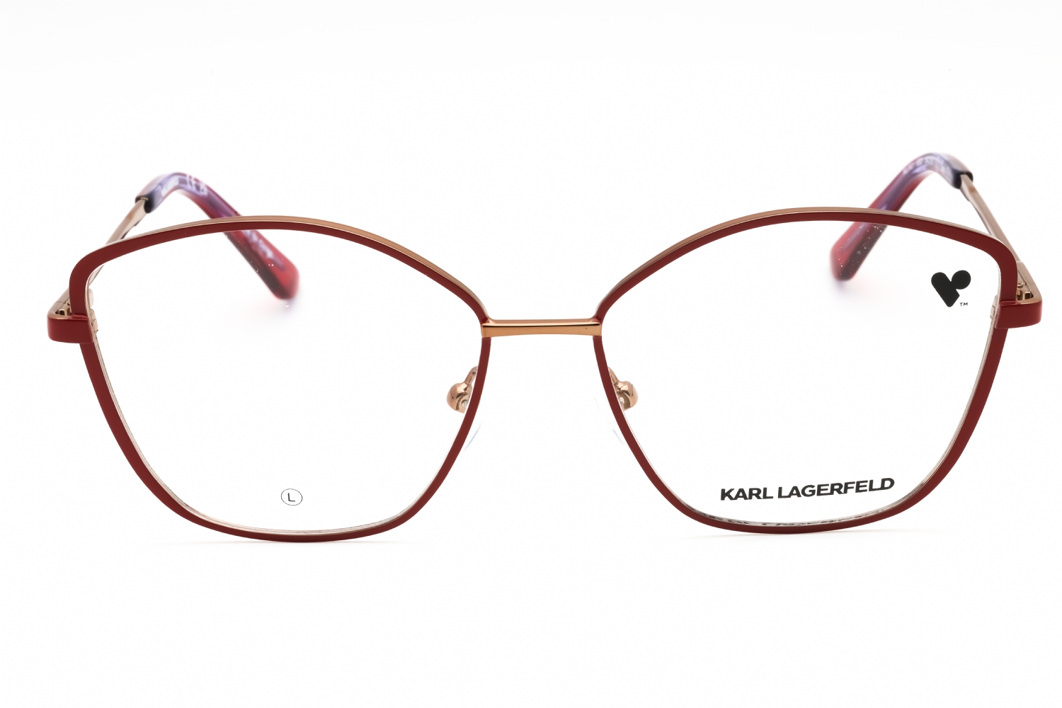 Karl Lagerfeld KL345 - RED, Metal, Cat Eye frame