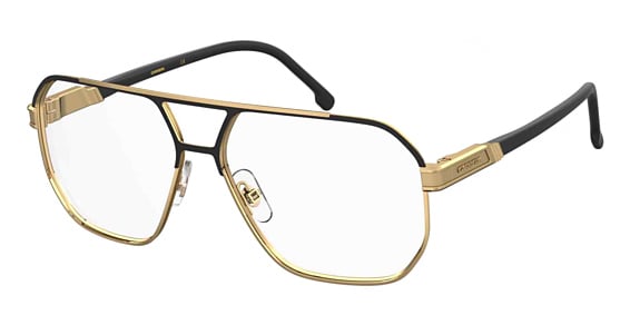 Carrera 1135 - Matte Black Gold, Stainless Steel, Aviator frame