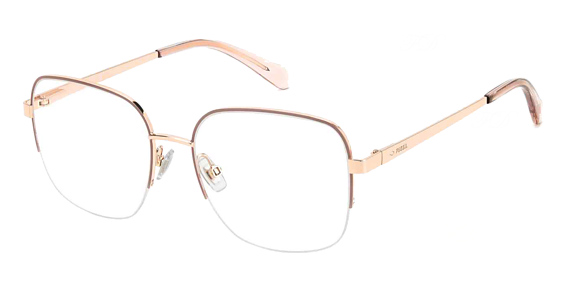 Fossil FOS 7163/G - Red Gold, Metal, Rectangle frame