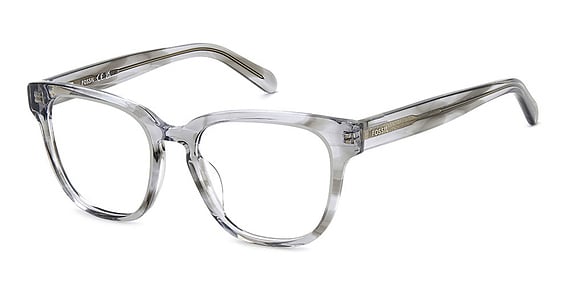 Fossil FOS 7194 - Grey Horn, Acetate, Rectangle frame