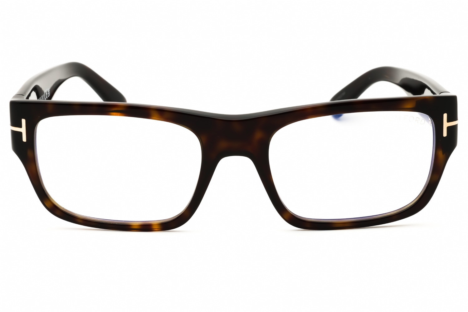 Tom Ford FT6034-B - Dark Havana/clear, Acetate, Rectangle frame