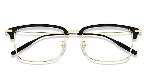 Montblanc MB0318OA - Black, Acetate, Round frame