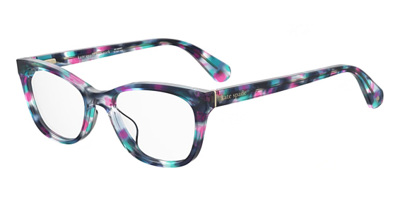 Kate Spade Posi - Grn Pnk Hv, Acetate, Rectangle frame
