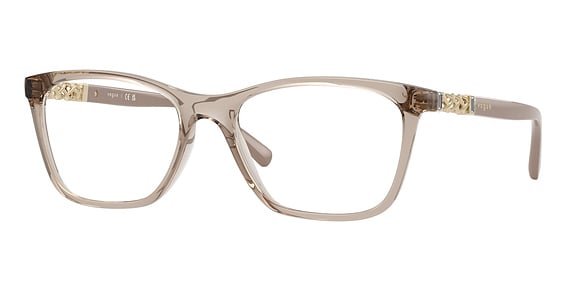 Vogue VO5632B - Transparent Caramel, Acetate, Oval frame