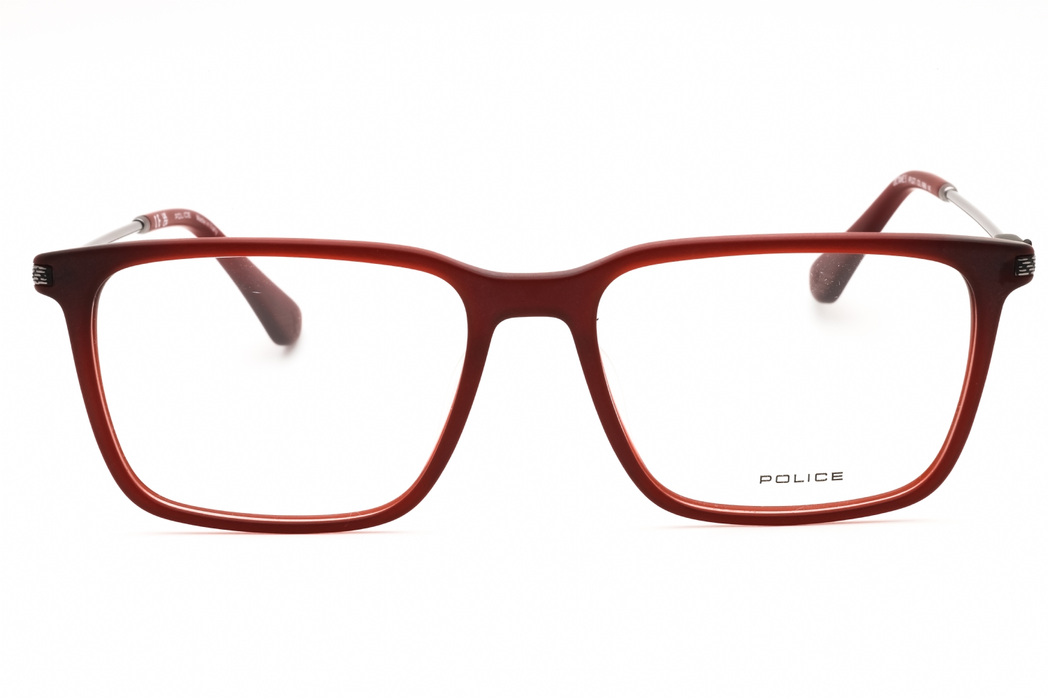 Police VPLG77M - Matt Transp.red, Acetate, Rectangle frame
