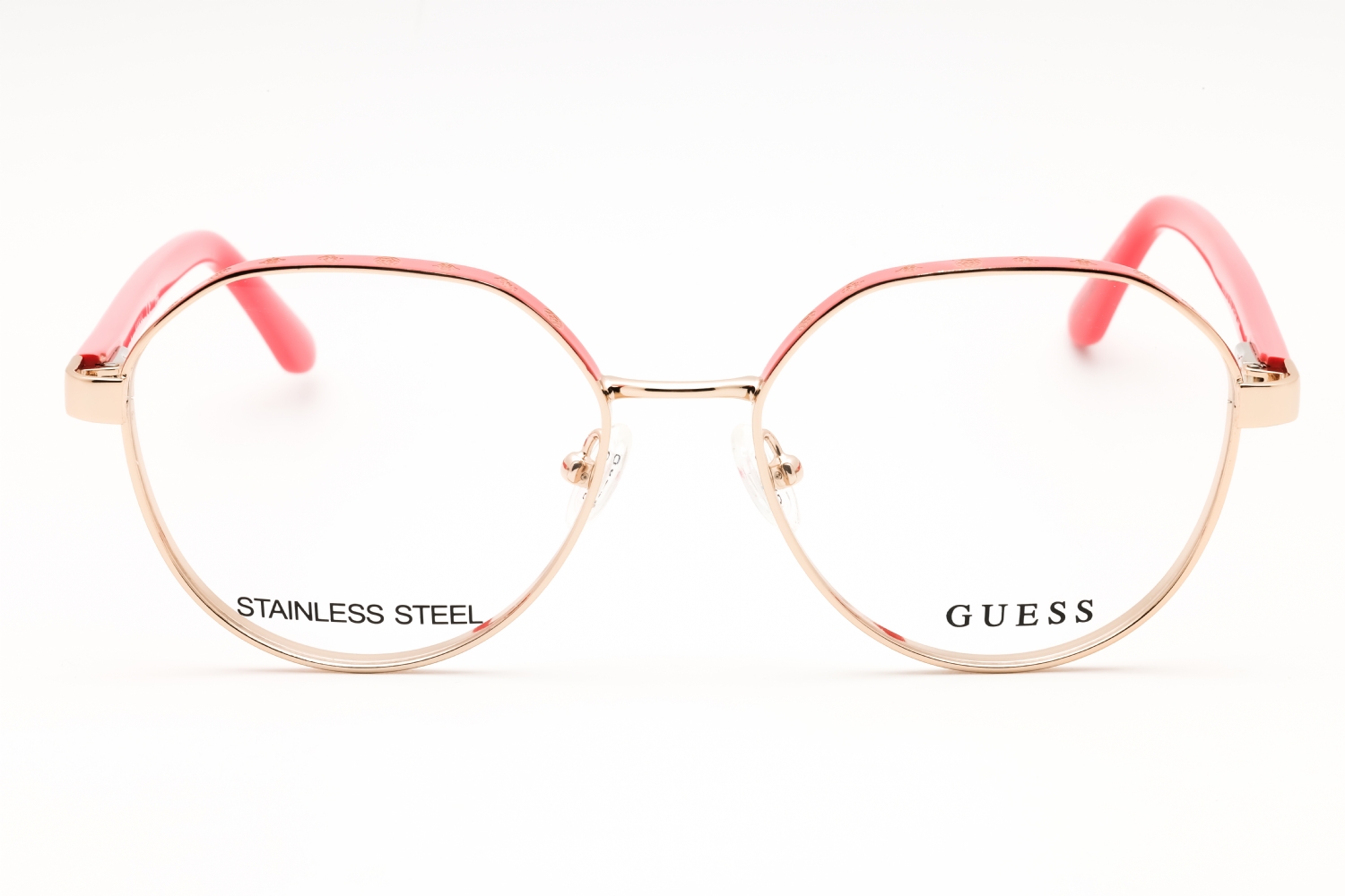 Guess GU50124 - Pink /other, Metal, Round frame