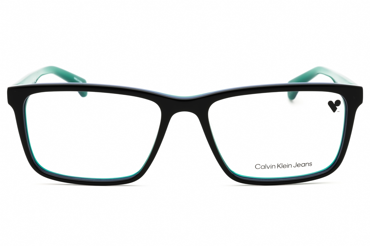 Calvin Klein Jeans CKJ301 - Black, Acetate, Rectangle frame
