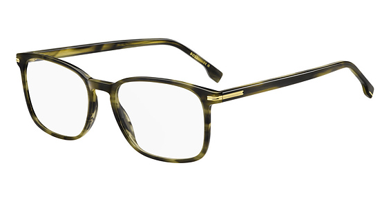 Hugo Boss Boss 1727 - Khaki Horn, Acetate, Rectangle frame