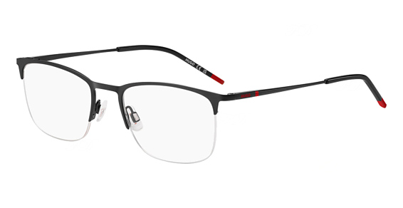 HUGO HG 1291 - Black Red, Stainless Steel, Rectangle frame