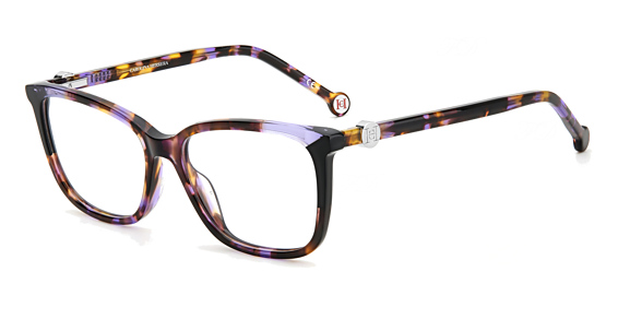 Carolina Herrera CH 0055 - Violet Havana Blue, Acetate, Rectangle frame