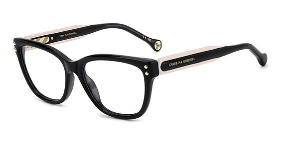 Carolina Herrera HER 0317/G - Black Pink, Acetate, Rectangle frame