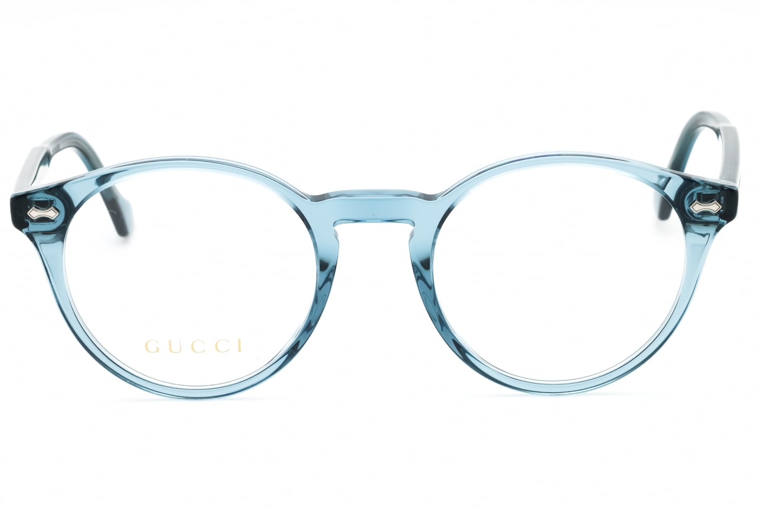 Gucci GG0738O - Transparent Blue, Acetate, Round frame