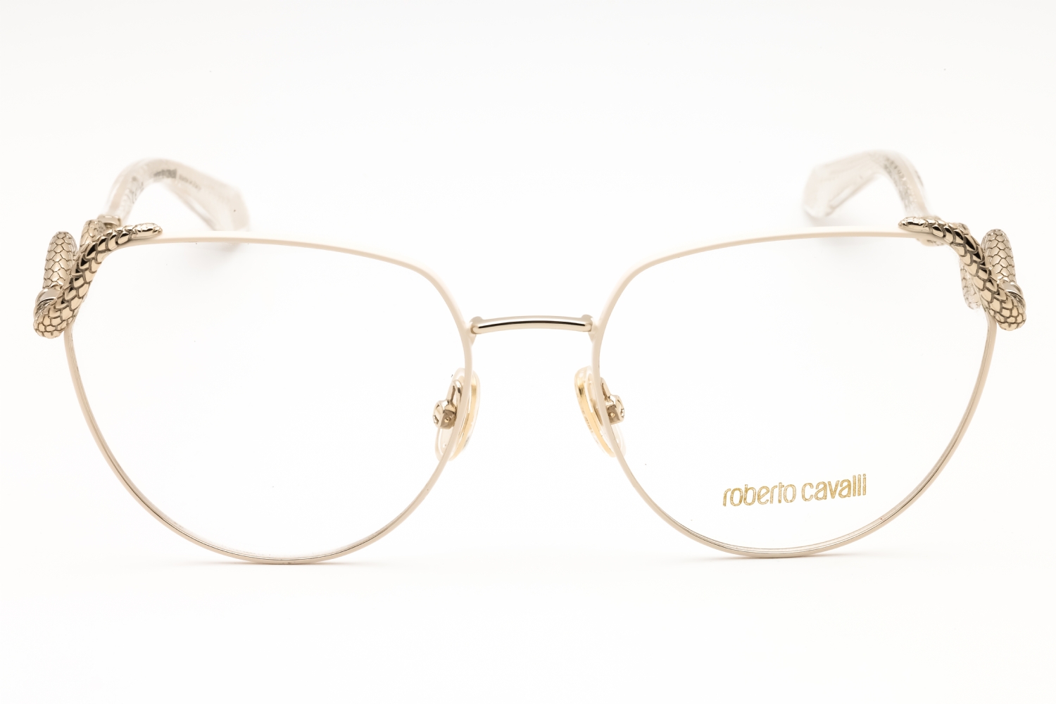 Roberto Cavalli VRC053M - Shiny Light Gold/yellow, Metal, Cat Eye frame