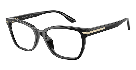 Emporio Armani EA3282BU - Shiny Black, Plastic, Mixed Shapes frame