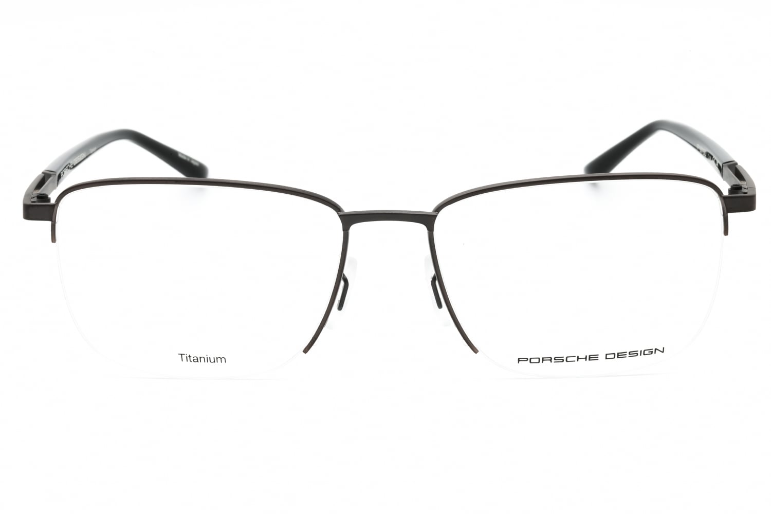 Porsche P8730 - Brown, Titanium, Rectangle frame