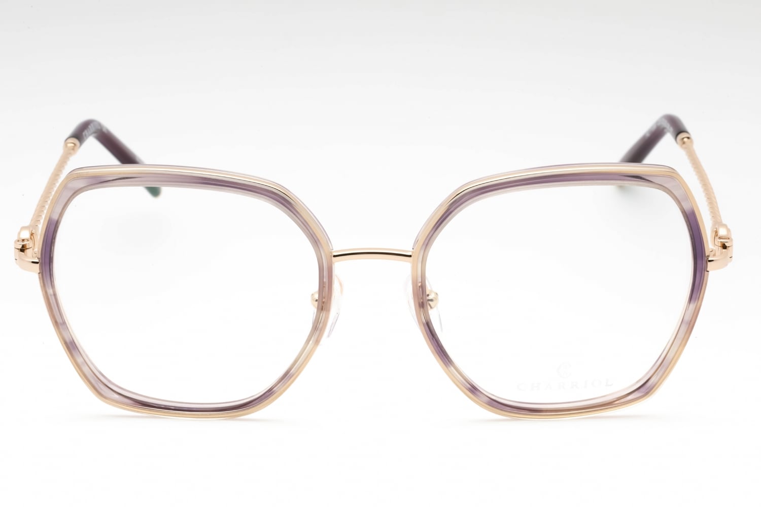 Charriol PC71066 - Shiny Gold/translucent Purple, Metal, Cat Eye frame