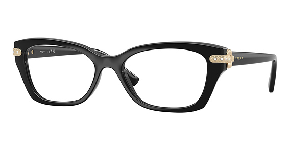 Vogue VO5704B - Black, Acetate, Oval frame