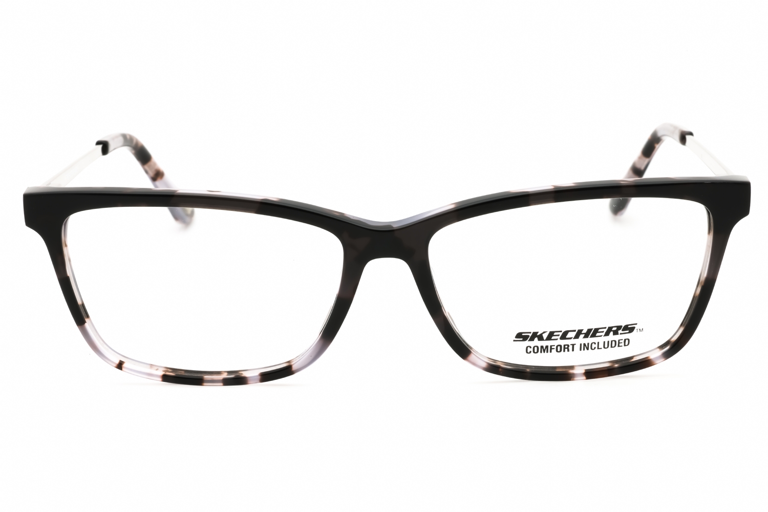 Skechers SE50033 - Shiny Black, Acetate, Rectangle frame