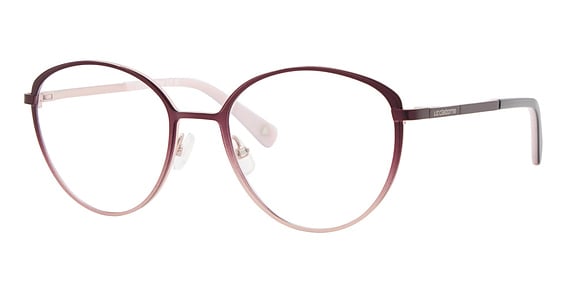 Liz Claiborne L 486 - Shaded Violet, Stainless Steel, Oval frame