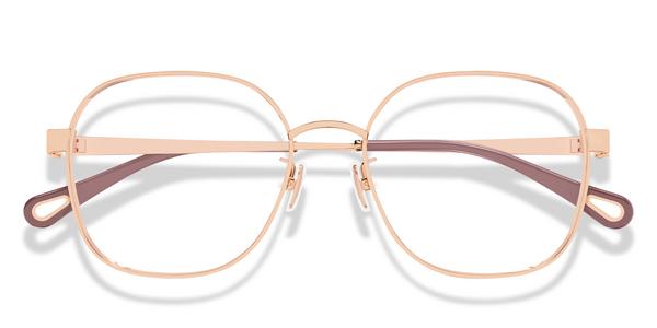 Chloe CH0337OA - Red, Metal, Geometric frame