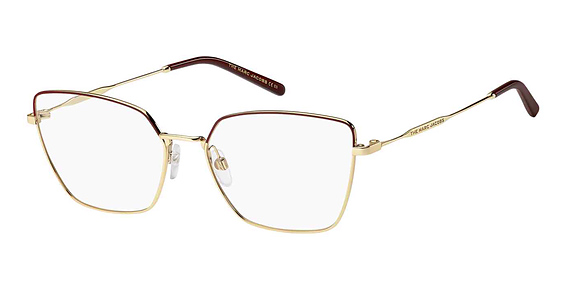Marc Jacobs Marc 561 - Gold Burgundy, Stainless Steel, Rectangle frame