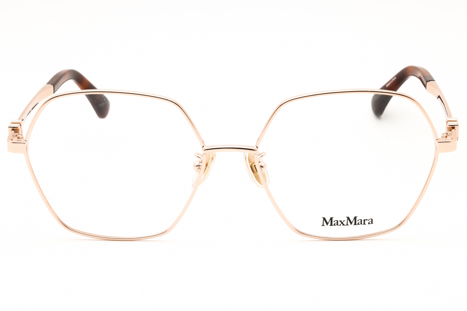 Max Mara MM5087-D - Shiny Rose Gold, Metal, Round frame