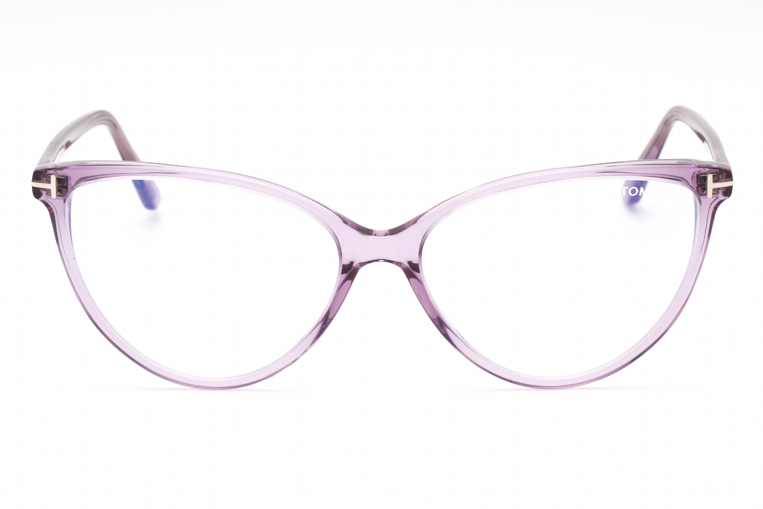 Tom Ford FT5743-B - Shiny Lilac/clear, Plastic, Cat Eye frame