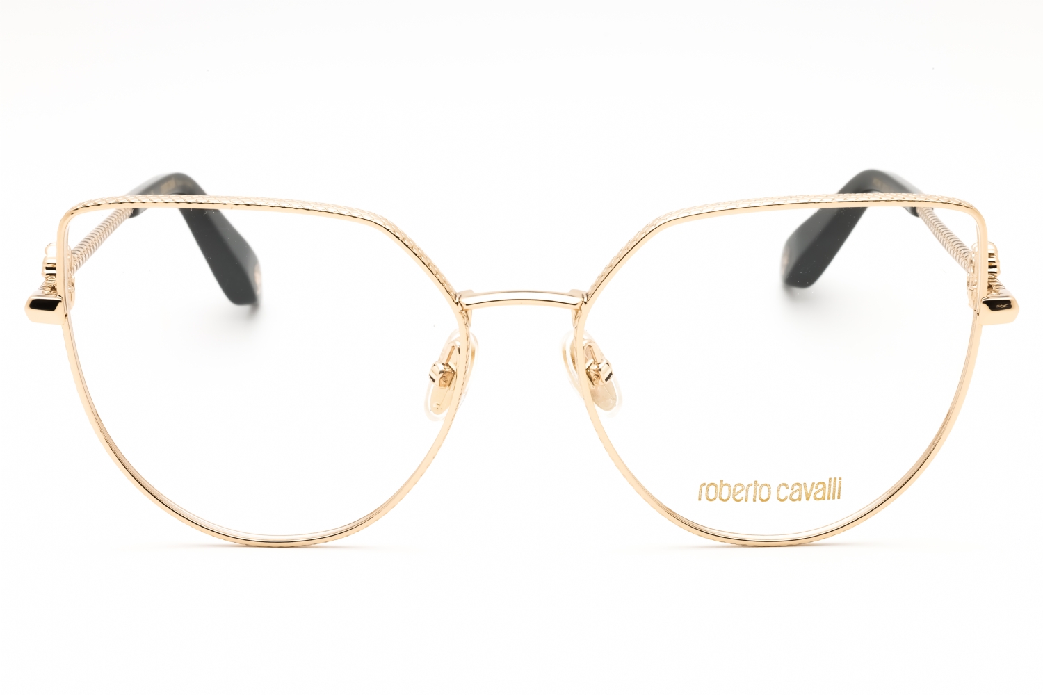 Roberto Cavalli VRC048 - Shiny Rose Gold, Metal, Cat Eye frame