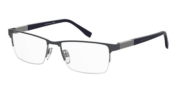 Tommy Hilfiger TH 2307 - Matte Grey, Stainless Steel, Rectangle frame