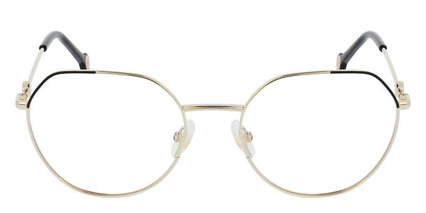 Carolina Herrera CH 0059 - Gold Black, Metal, Geometric frame
