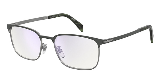 David Beckham DB 1193 - Mt Grn Rut, Metal, Rectangle frame