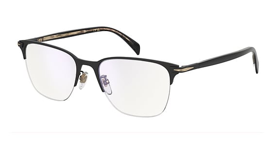 David Beckham DB 1215/G - I462y Mt Bk Gd, Metal, Rectangle frame