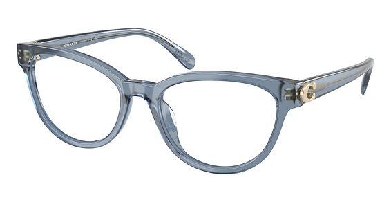 COACH HC6258U - Milky Denim, Plastic, Oval frame