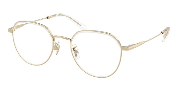 COACH HC5188TD - Shiny Light Gold, Titanium, Round frame