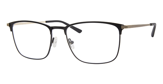 Liz Claiborne CB 280 - Matte Black, Metal, Rectangle frame