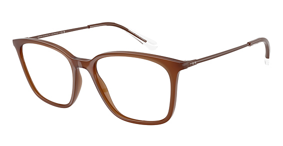 Armani Exchange AX3120F - Opal Dark Brown, Plastic, Oval frame