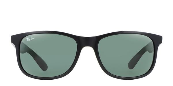 Ray-Ban RB4202 ANDY - Matte Black on Black, Plastic, Rectangle frame