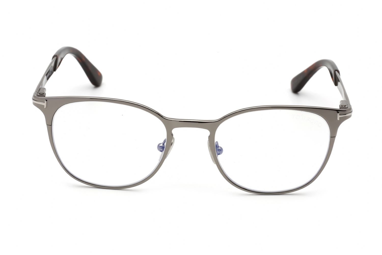 Tom Ford FT5732-B - Shiny Gunmetal, Mixed Materials, Rectangle frame