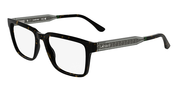 Lacoste L2976 - Dark Havana, Plastic, Rectangle frame