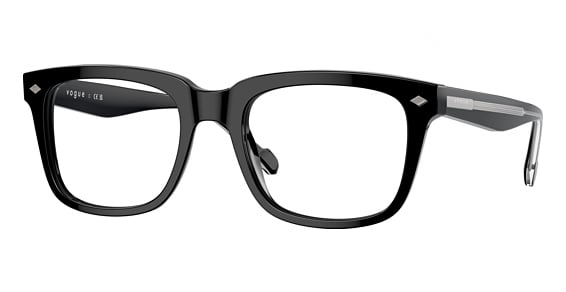 Vogue VO5572 - Black, Plastic, Rectangle frame