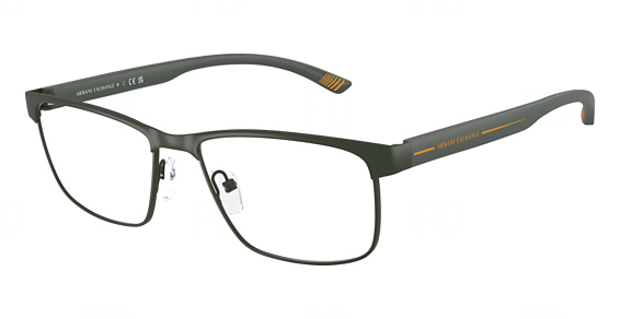 Armani Exchange AX1070 - Matte Dark Green, Metal, Oval frame